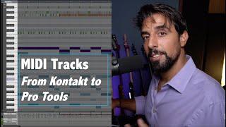 How to route MIDI Tracks in Pro Tools (MIDI Tracks - to Kontakt - to Audio Tracks)