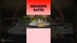 REPAIRING RATTE#homeanimation #tankcartoon #edit #ratte #tank