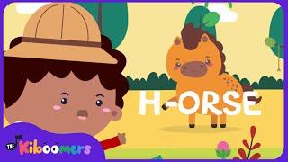 We're Going on an Alphabet Hunt | Animal Alphabet Songs | The Kiboomers ABC Songs for Kids