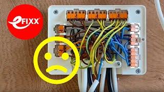 S Plan wiring using Wago 221 and mBox L32 junction box.