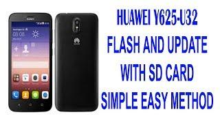 how to flash huawei y625 u32 firmware update with with sd card easy method