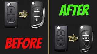 Peugeot / Citroen | How To REPLACE old to new KEY case?  