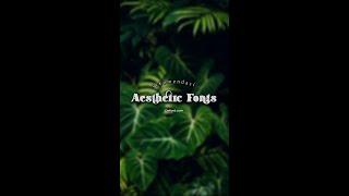 AESTHETIC FONTS||dafont -part 3 #shorts