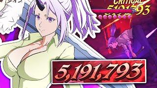 SHION TURNS DEMON KING INTO DEMON DUST!!! EASY HELL DEMON KING CLEAR WITH SHION! 7DS GRAND CROSS