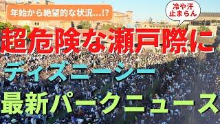 【ディズニーシー】年始の大惨事。やばい、、危険な瀬戸際に...2025年も人が殺到しているパークで新年1発目の緊急レポート