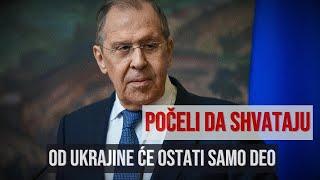 Lavrov: Zapad počinje da shvata da će ostati samo deo Ukrajine