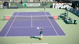 Top Spin 2K25 - Alexander Zverev Vs Daniil Medvedev I HYPER TIE BREAK I Indian Wells Open (PS5)
