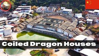 Amazing 500-year old COILED DRAGON HOUSES in Meizhou, Guangdong Province, China!!!!