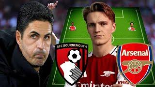 ODEGAARD BACK, NWANERI IN FOR SAKA: ARSENAL POSSIBLE LINE-UP AGAINST BOURNEMOUTH.