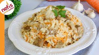 Delicious Uzbek Pilaf with Garlic Recipe | How to Make Lamb & Rice Pilaf