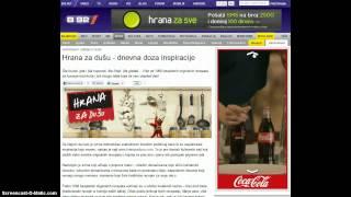 Coca-Cola filmstrip banner on B92.net