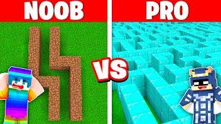 Minecraft NOOB vs PRO: RIESEN LABYRINTH BAU CHALLENGE 