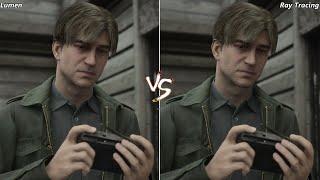 Silent Hill 2 Remake Ray Tracing VS Lumen FSR 3 Quality 4K | RX 7900XTX | R7 7800X3D