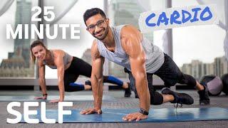 25 Minute Full Body Cardio Workout - No Equipment With Warm-Up and Cool-Down | SELF