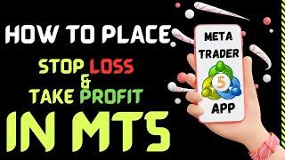 how to place stop loss and take profit in metatrader 5 (MT5)