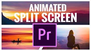 Animated SPLIT SCREENS In Premiere Pro CC - Video Editing Tutorial