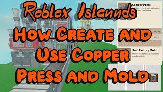 How Create and Use Copper Press and Mold  | Roblox Islands/Skyblock | FunZone