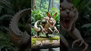 Excellent Hybrid Monsters Ai: Tiger Koala Gorilla Armadillo Crocodile #shorts #ai #fusion #hybrids