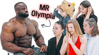 Women Of All Ages React to the most muscular man in the World | Mr Olympia Samson dauda