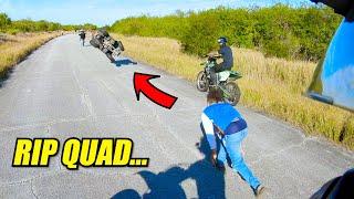 HE TOTALED HIS FRIENDS QUAD...