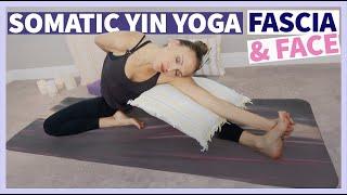 40 Minute Somatic Yin Yoga For Fascia And Face: Full Body Workout