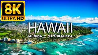 VOLANDO SOBRE HAWAII 8K | Increíble paisaje natural hermoso con música relajante | VÍDEO 8K ULTRA HD