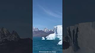 Antarctica's sea ice and glaciers. Melting glaciers.