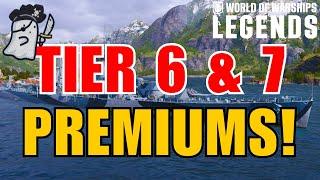 Tier 6 & 7 Premiums I Recommend for the 70% OFF COUPON! || World of Warships: Legends