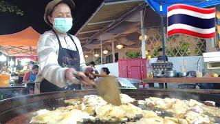 Saturday Night Market $3 OYSTER OMLET FOODIE HEAVEN! Thong Sala in Koh Phangan 4K Walk Thailand 