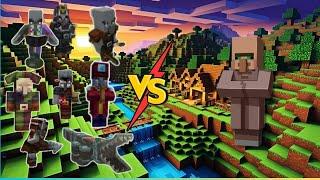 Can the Head Hunter Defend Against a Modded Raid? (Minecraft Mob Battle!)