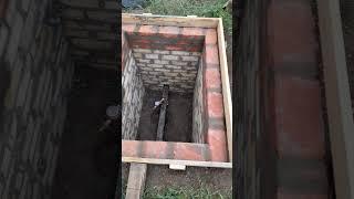 Колодец под воду из кирпича