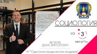 СОЦИОЛОГИЯ ЗА 3 МИНУТЫ | КРАТКО ПРО СОЦИОЛОГИЮ | СОЦИОЛОГИЯ КАК НАУКА