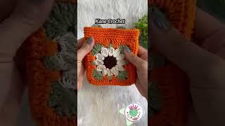 Crochet Wallet  granny square AA285