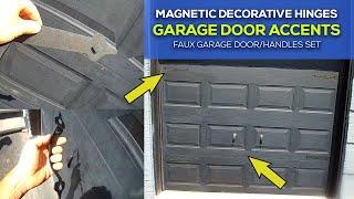 Magnetic Decorative Garage Door Accents - Faux Hinges for Garage Doors