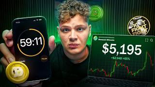 I Tried Trading Memecoins For 1 Hour (Realistic Results)