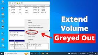 FIXED! - Extend Volume Option Greyed Out in Windows 10 or 11 | Extend C Drive