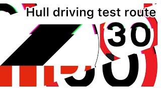 Hull Driving Test Routes: a drive around an example route