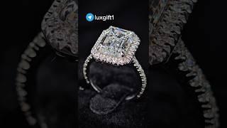 Engagement ring Помрлвочное кольцо выращеный бриллиант 5.15 карат огранки Emerald #engagementring