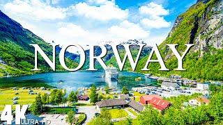 12 HOURS DRONE FILM NORWAY in 4K + Relaxation Film 4K | Nature Relaxation Ambient