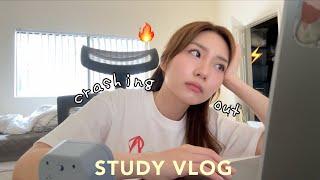 1 MONTH STUDY VLOG  boards prep, crashing out, breakup szn