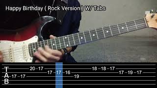 Happy Birthday Song // Rock Version | Guitar Instrumental with Tabs | JL Guitar Music