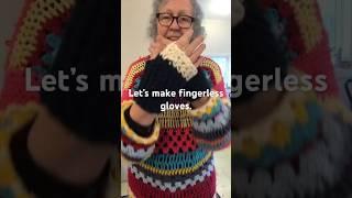 Let’s make fingerless gloves. Use single crochet to make these gloves. #crochet #crochetgloves
