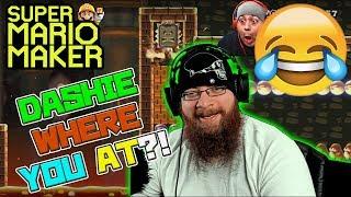 DASHIE WHERE YOU AT?! - Super Mario Maker - Dashie Games Levels with Oshikorosu!