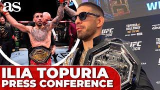 TOPURIA, FULL PRESS CONFERENCE AFTER FIGHT AGAINST MAX HOLLOWAY AT UFC 308