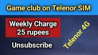 Game club on Telenor || telenor game club unsubscribe code || Get2tell ||