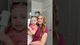 Matching hair 🫶 #mom #toddlermom #hair #hairstyle #longhair #toddlerhairstyles #hairtutorial
