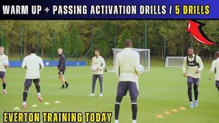 Warm Up + Passing Activation Drills / Everton Training