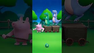 George Pig keeps two Dinosaurs #animation #funny #cartoon #shortsfeed #shorts #viralshorts