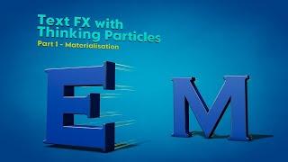 Cinema 4D Xpresso Tutorial 61: Text FX with Thinking Particles (Part 1 - Materialisation)