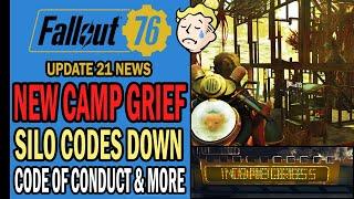 Fallout 76 News - New Camp Grief, Broken Silo Codes, Respawn Bug Fix, New Cheats & More